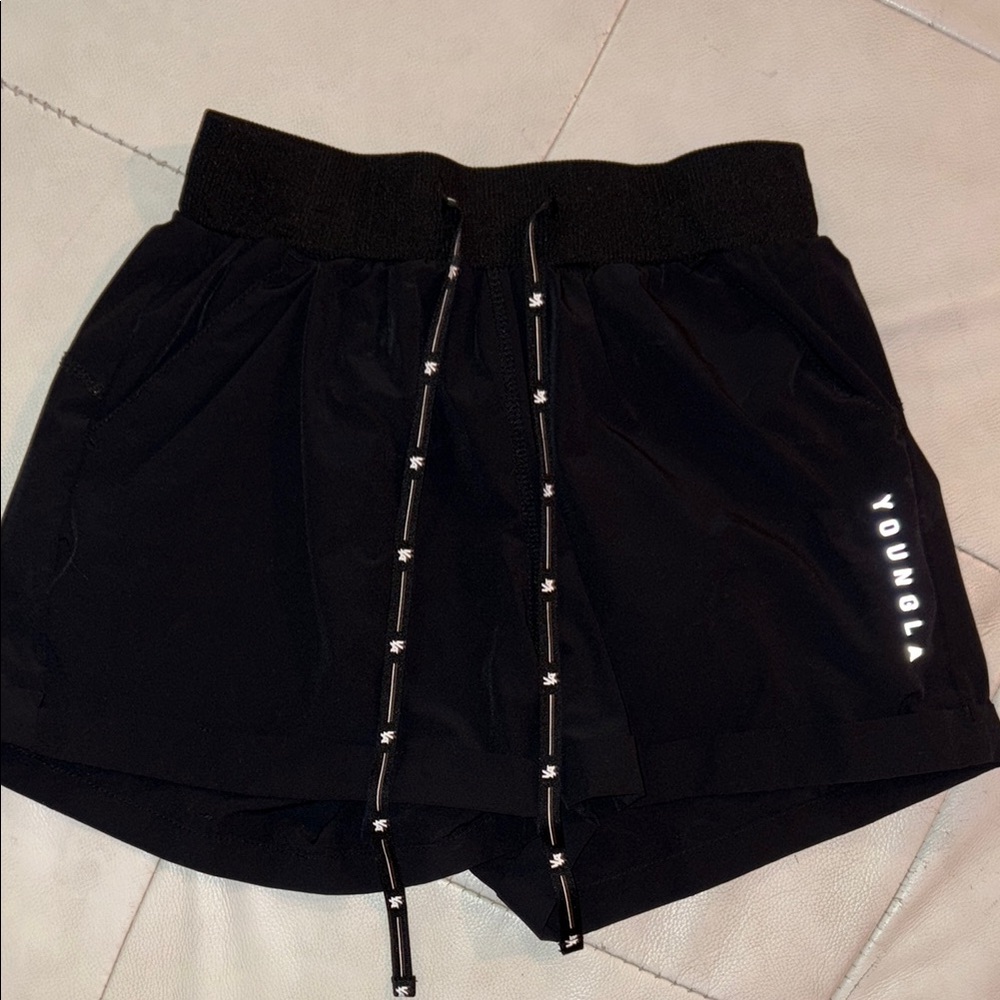 YoungLA Women’s Black Running Shorts